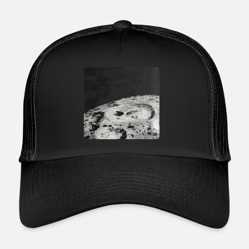 Moon Space Lunar Surface Luna Trucker Cap
