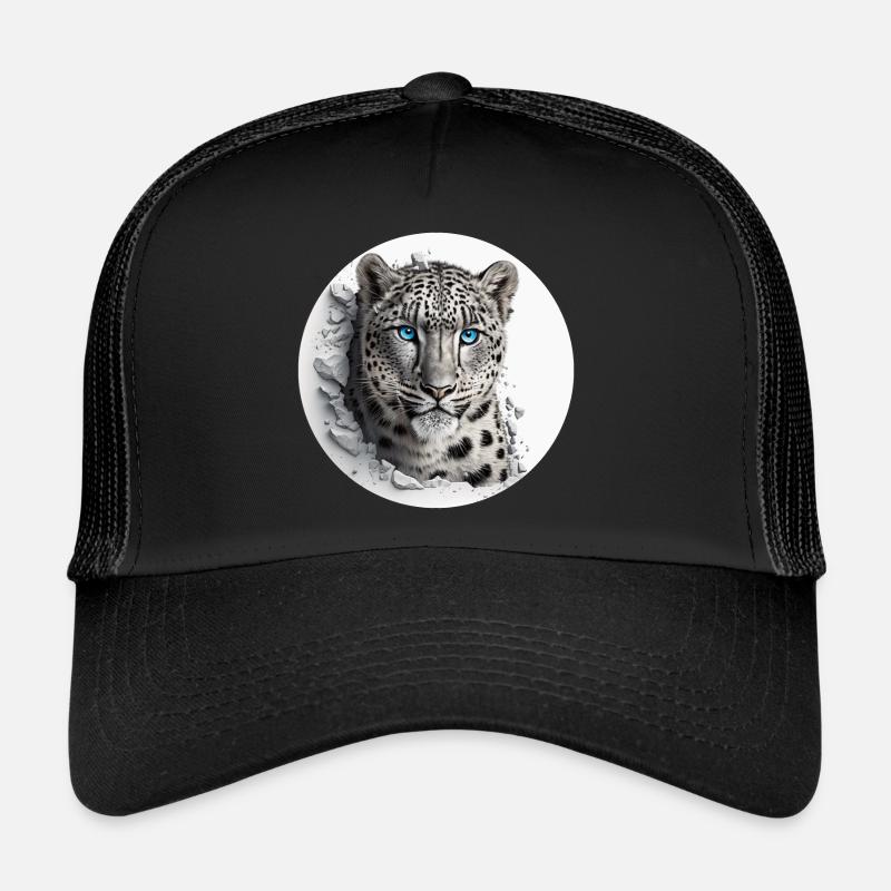 Snow leopards are majestic predators Trucker Cap