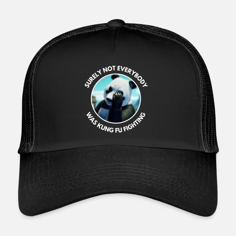 Panda Bear Kung Fu Combat Jogue Drôle de dicton Casquette trucker 