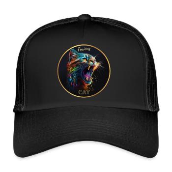 Furious cat - Casquette trucker  - noir/noir - Devant