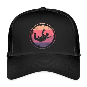 Skydiver Skydiver Women Skydiving - Trucker Cap - black/black - Front