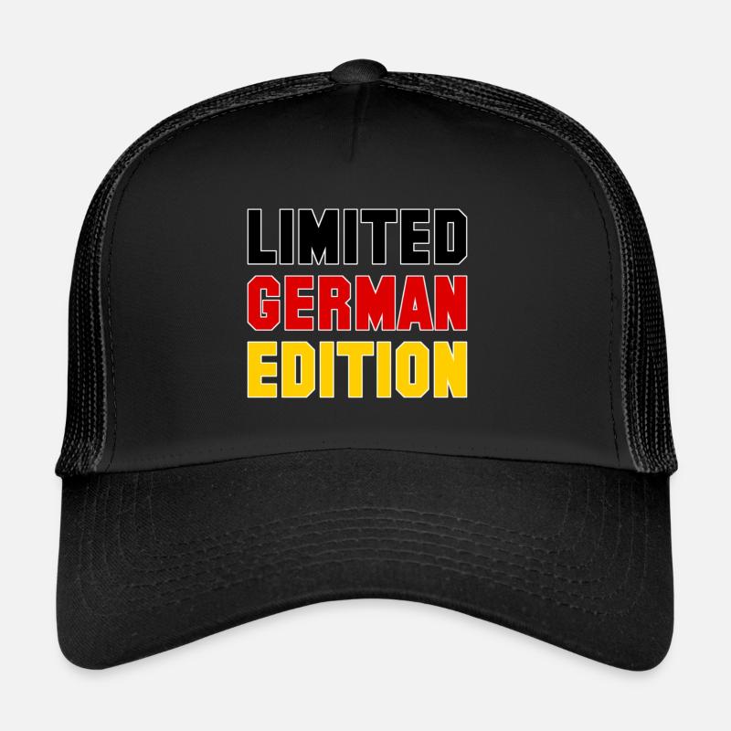 LIMITED GERMAN EDITION - LIMITIERTE AUFLAGE - Trucker Cap - Schwarz/Schwarz