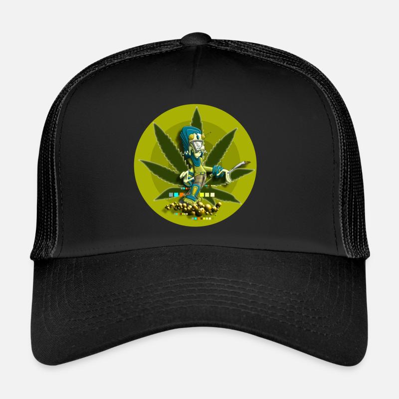 Ganja Smoker Trucker Cap