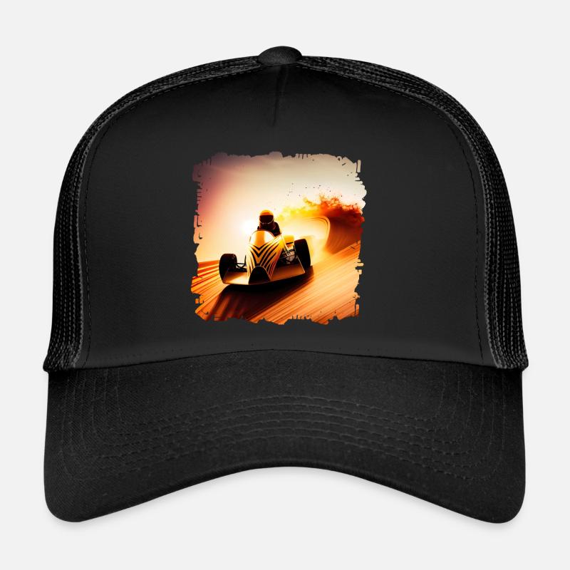 La vitesse compte dans les courses de karting Casquette trucker 