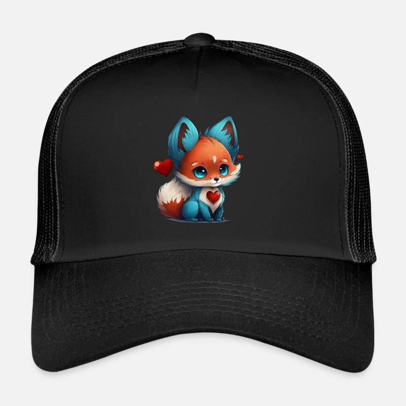 Bébé renard bleu petit mais sauvage Casquette trucker 