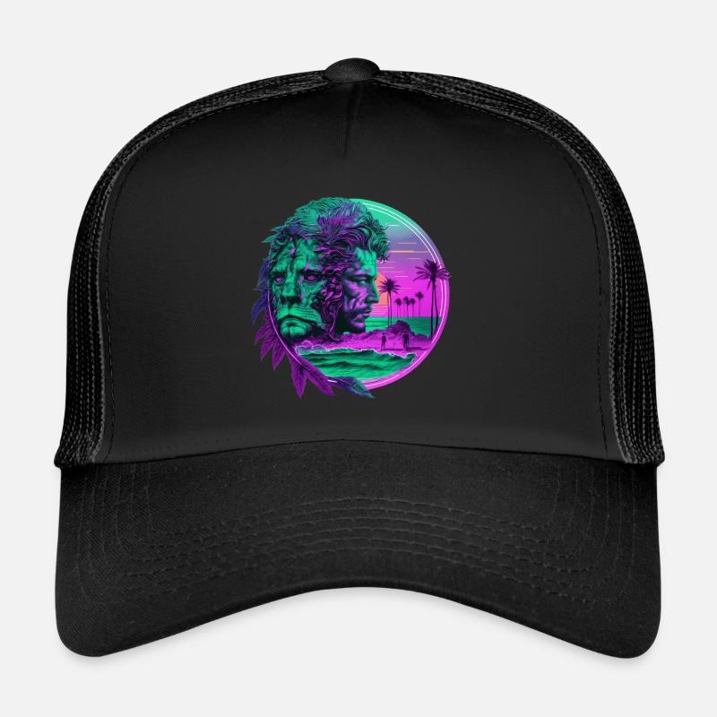 Retro Sternzeichen Tierkreiszeichen Löwe Horoskop Trucker Cap