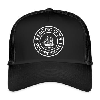 Sailing - Sailing - Sailing Ship - Maritime - Trucker Cap - black/black - Front