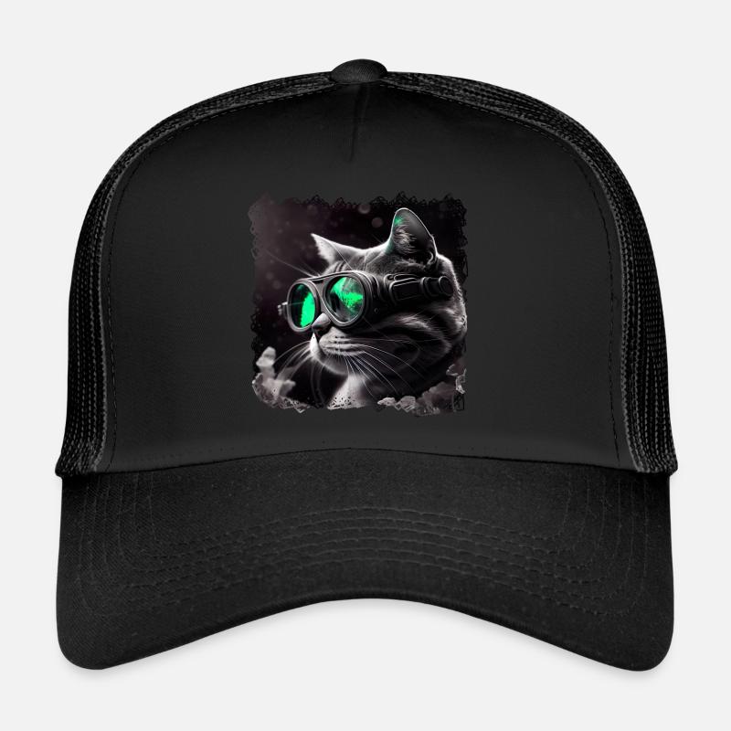 Cats have excellent night vision Trucker Cap