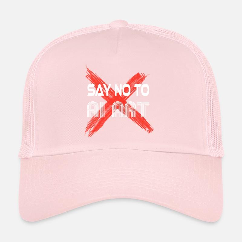 DITES NON À L’ART DE L’IA Casquette trucker 