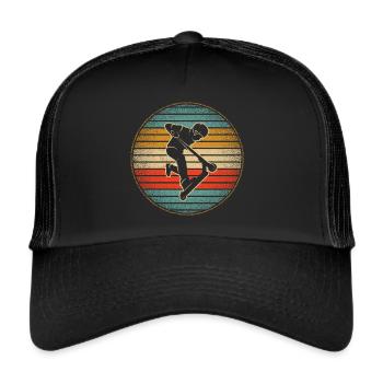 Kick Scooter Tricks Vintage Boys Stunt Scooter - Casquette trucker  - noir/noir - Devant