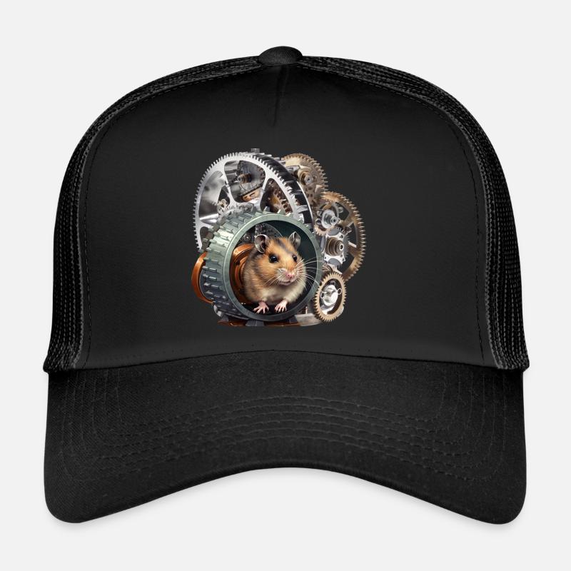 Roue de hamster pour la production d’énergie renouvelable Casquette trucker 