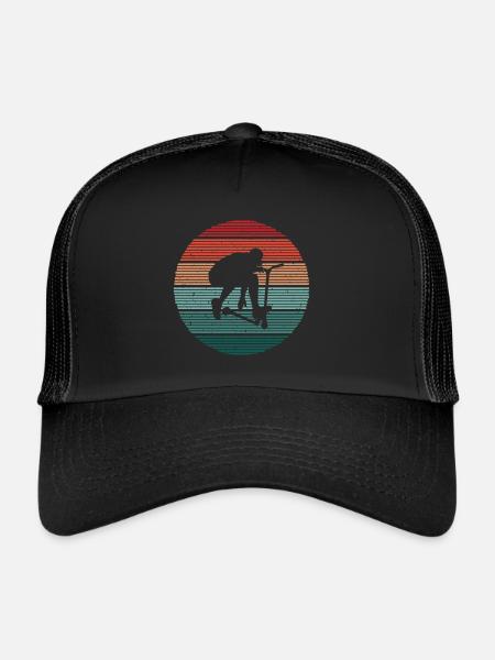 Kick Scooter Vintage Scooter Driver Stunt Scooter - Casquette trucker  - noir/noir - Devant