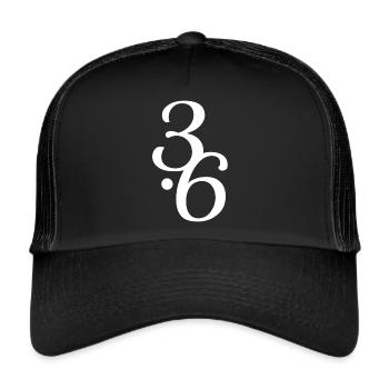Human Design 3/6 Profil - Trucker Cap - Schwarz/Schwarz - Vorne