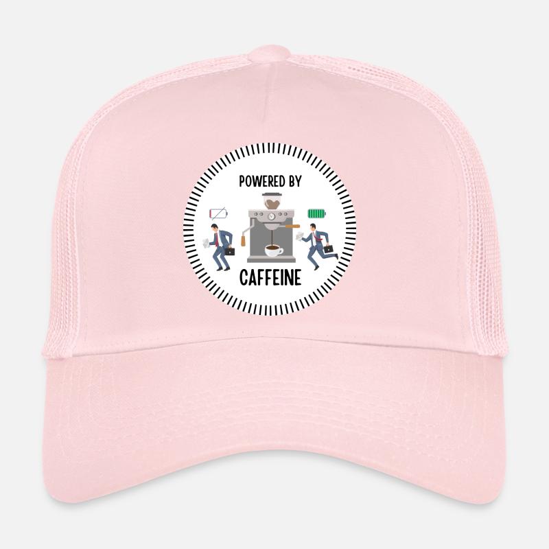 Powered by Caffeine (Man) Trucker Cap