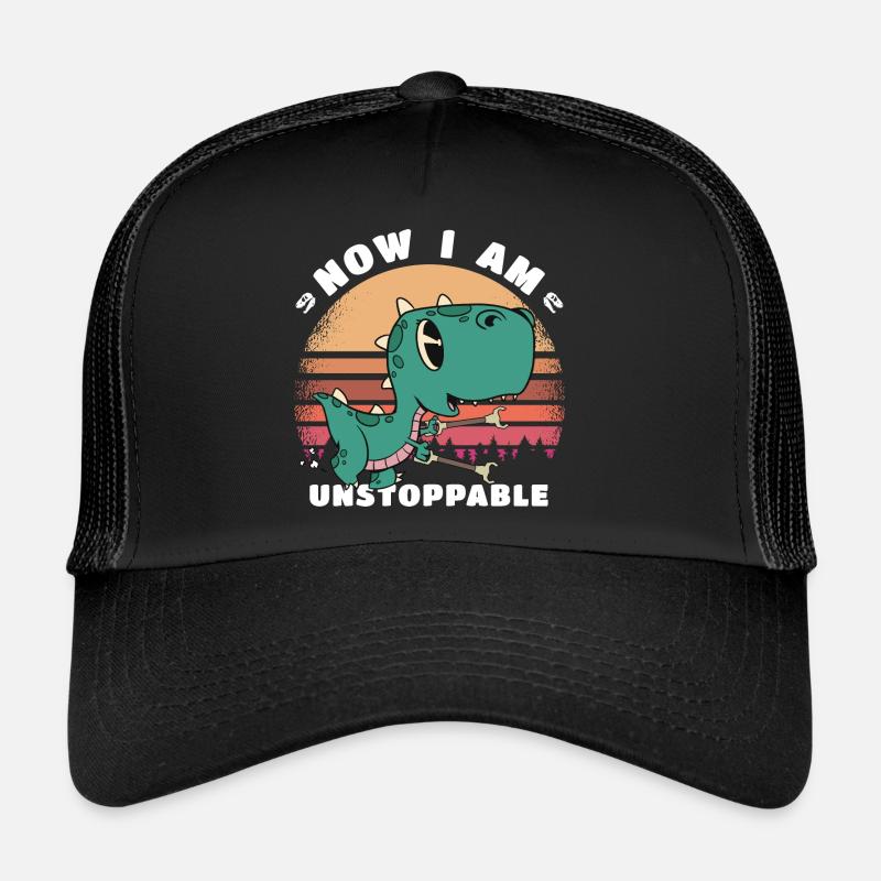 Maintenant je suis imparable - Drôle de dinosaure T-Rex Casquette trucker 