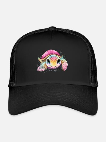 Baby Turtle - Trucker Cap - black/black - Front