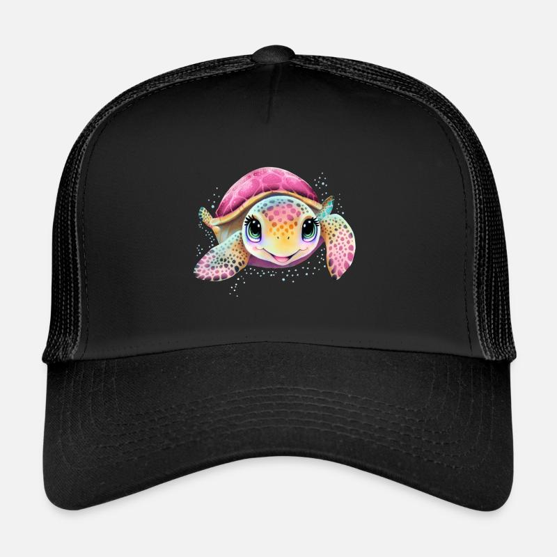 Baby Schildkröte - Trucker Cap - Schwarz/Schwarz