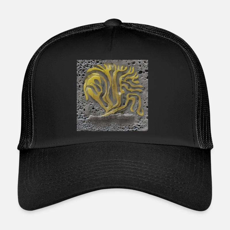 tree growing on a moon Trucker Cap