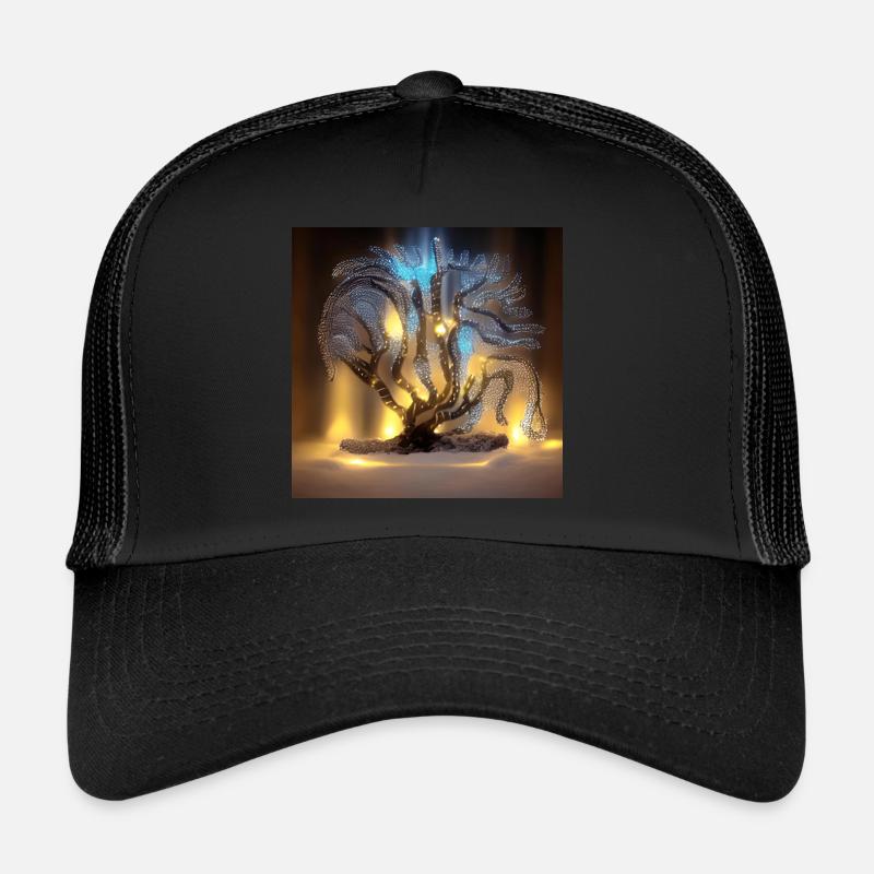 Alter Baum mit Lichtern Trucker Cap