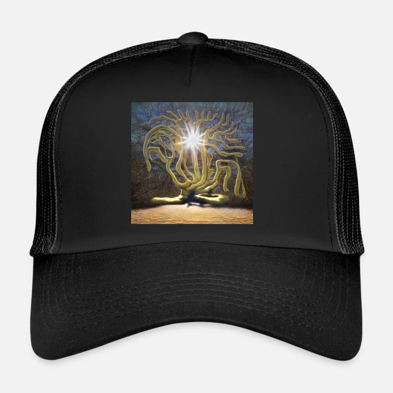 arbre debout au soleil Casquette trucker 