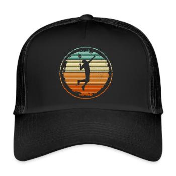 Badminton player Badminton player - Trucker Cap - black/black - Front