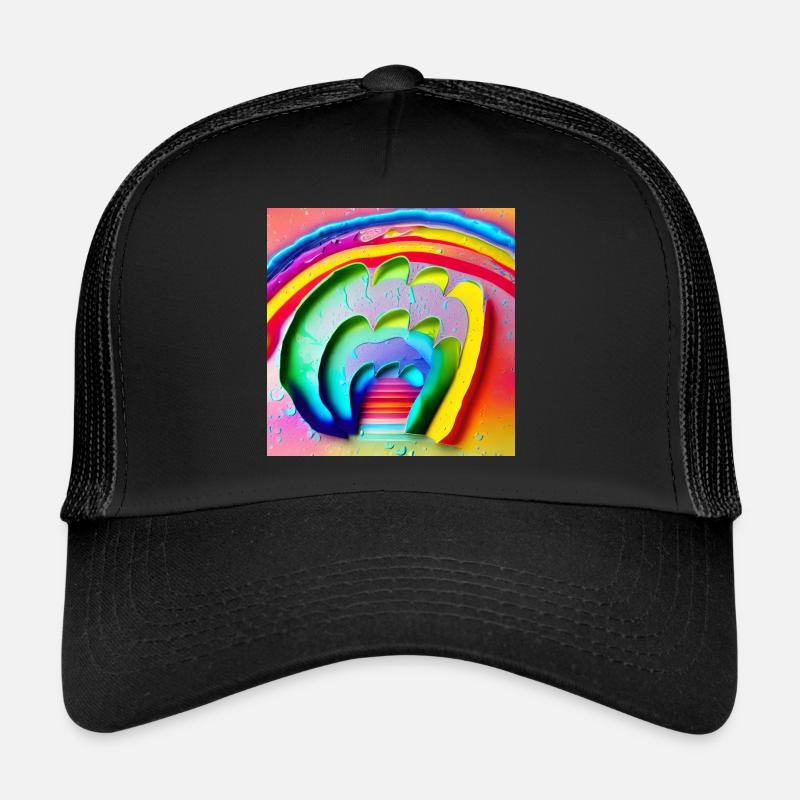 rainbow in sunny rainy day Trucker Cap
