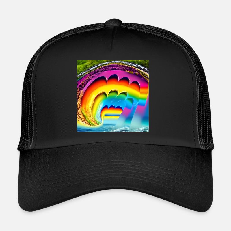 Arc-en-ciel en été Casquette trucker 