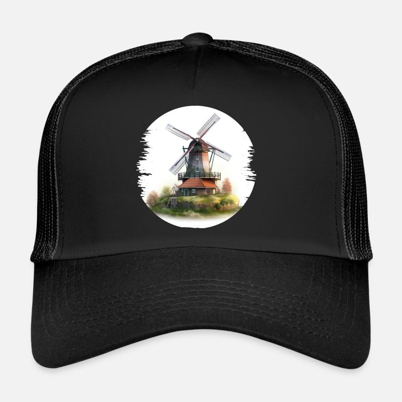 The windmills are an attraction Trucker Cap