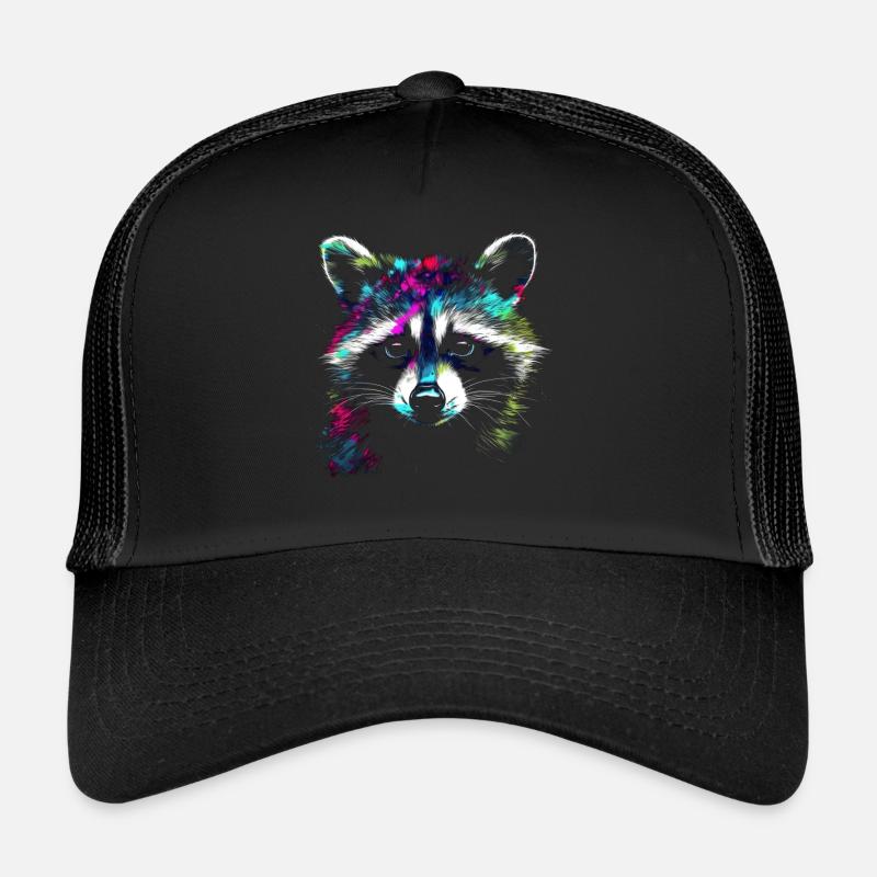 Raton laveur Forêt animale Coloré Casquette trucker 