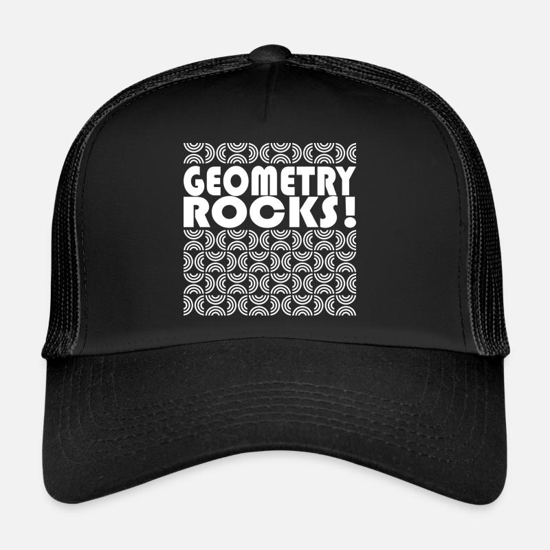 Geometry Rocks Professeur de mathématiques drôle Casquette trucker 