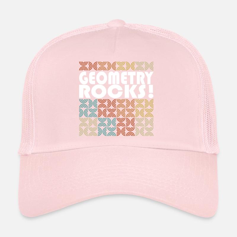 Geometry Rocks Funny Math Teacher Trucker Cap