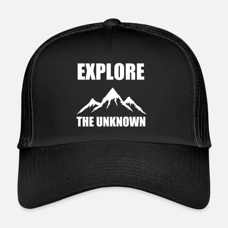 Explore the unknown - Wandern, Natur, Abenteuer Trucker Cap