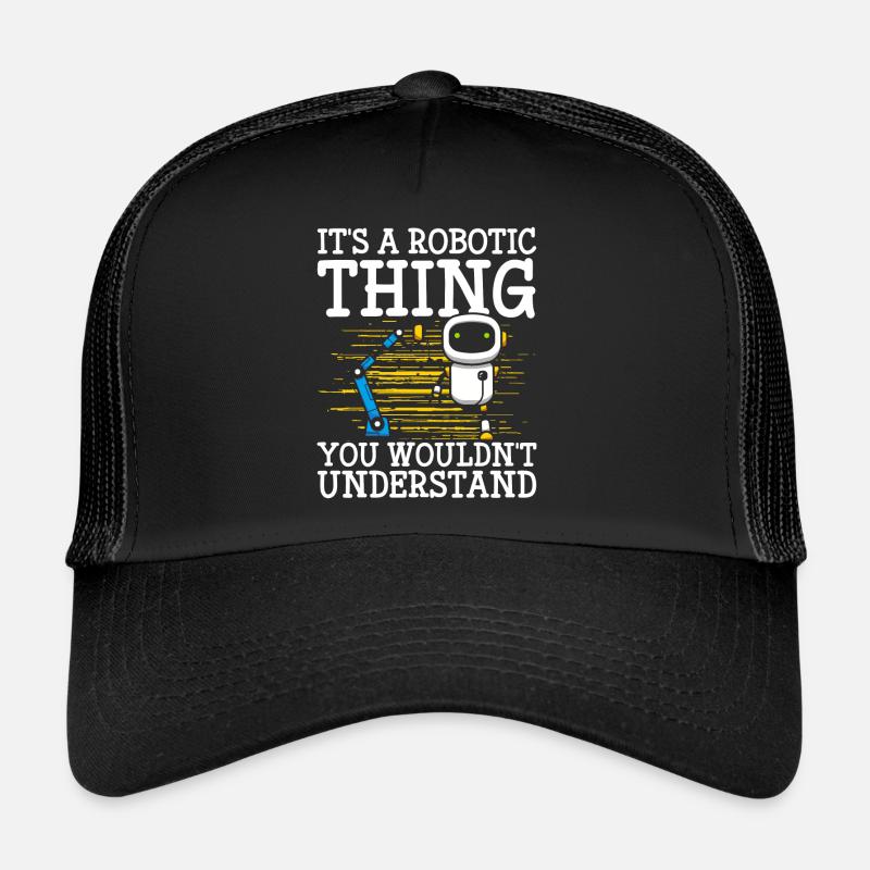 Roboter Zahnrad Cyborg Trucker Cap