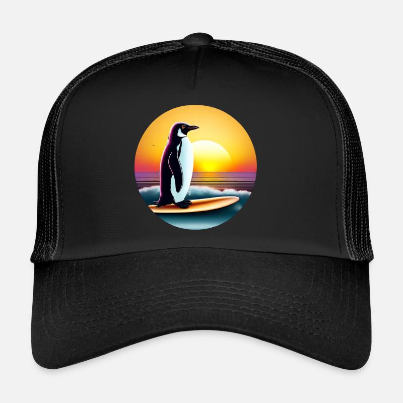 Penguin Surfer Casquette trucker 