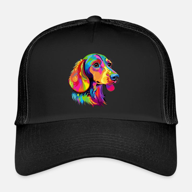 Bunter Dackel Trucker Cap