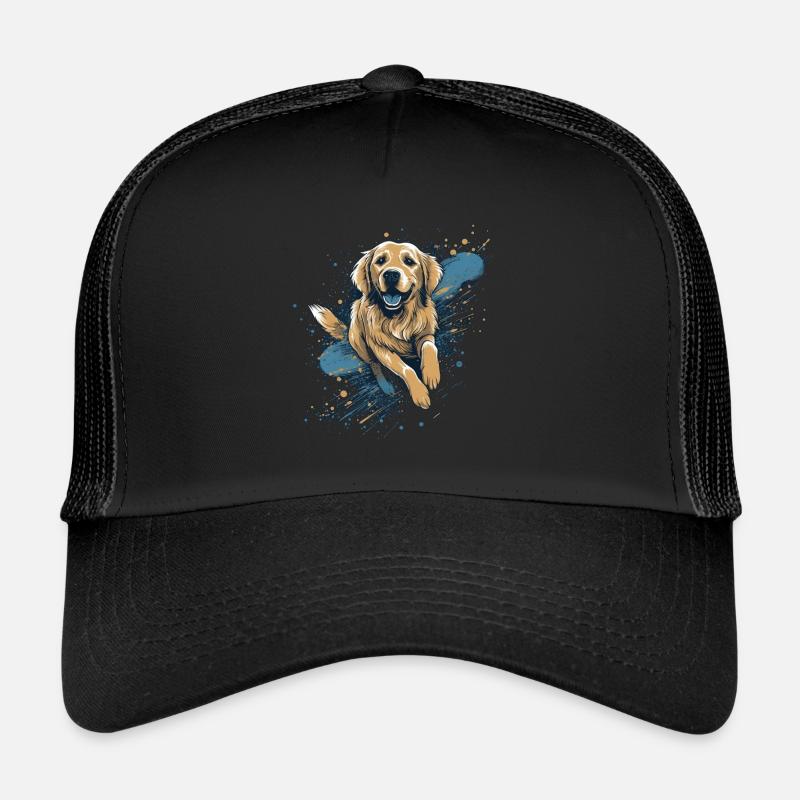 Golden-retriever Dock-Plongée dans l’eau Casquette trucker 
