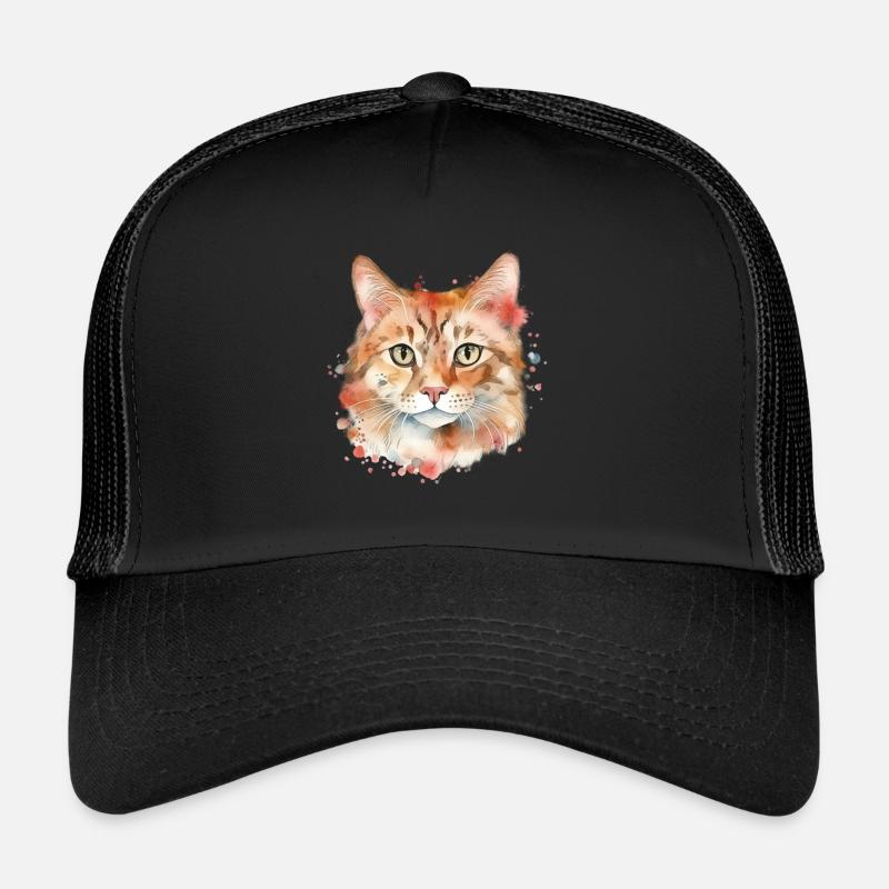 Niedliche & süße rote Katze Katzer Trucker Cap