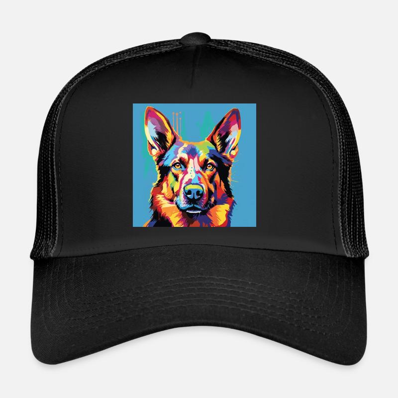 German Shepherd Pop Art Trucker Cap