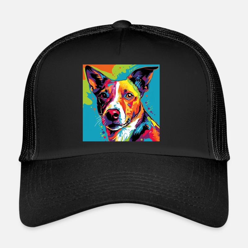 Jack Russel Terrier Pop Art Trucker Cap