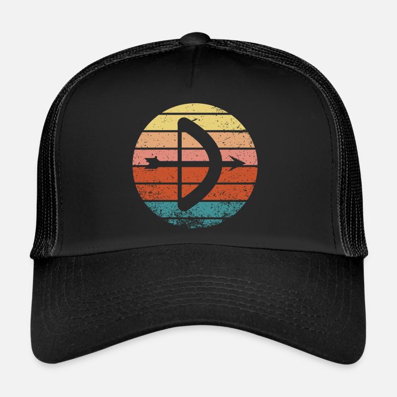 Cadeau de tir à l’arc Dire tir à l’arc Casquette trucker 