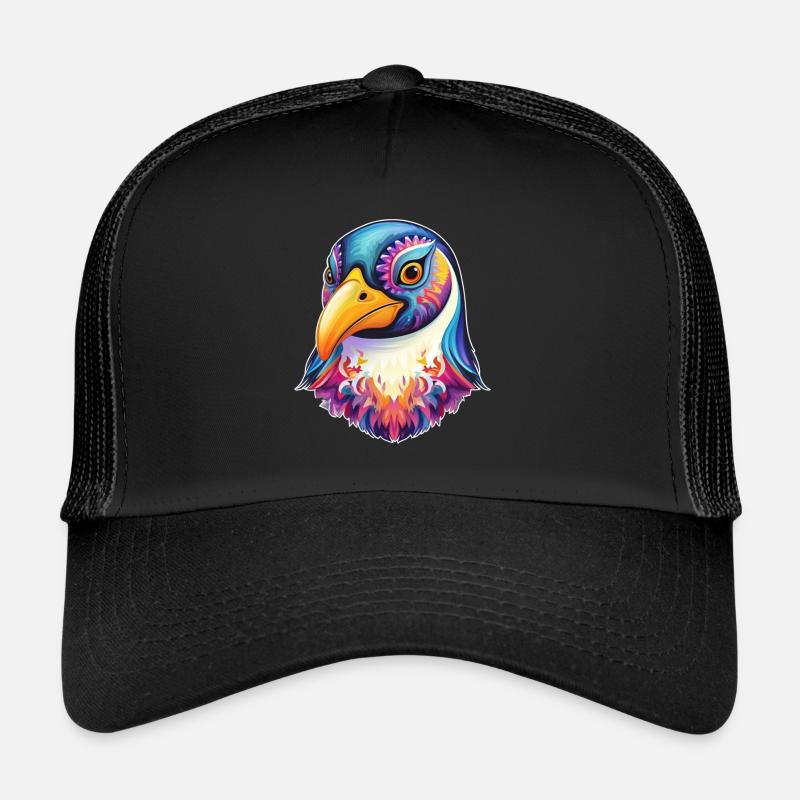 Cooler Pinguin Vogel Gesicht Bunt Trucker Cap