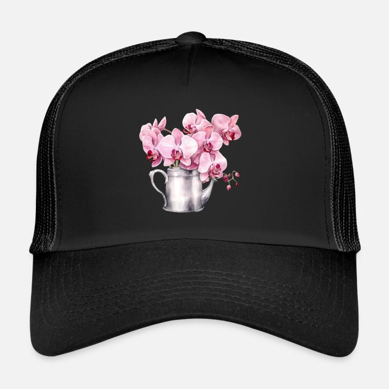 Plantes Fleurs Fleurs Orchidée Rose Rose Mariage Casquette trucker 