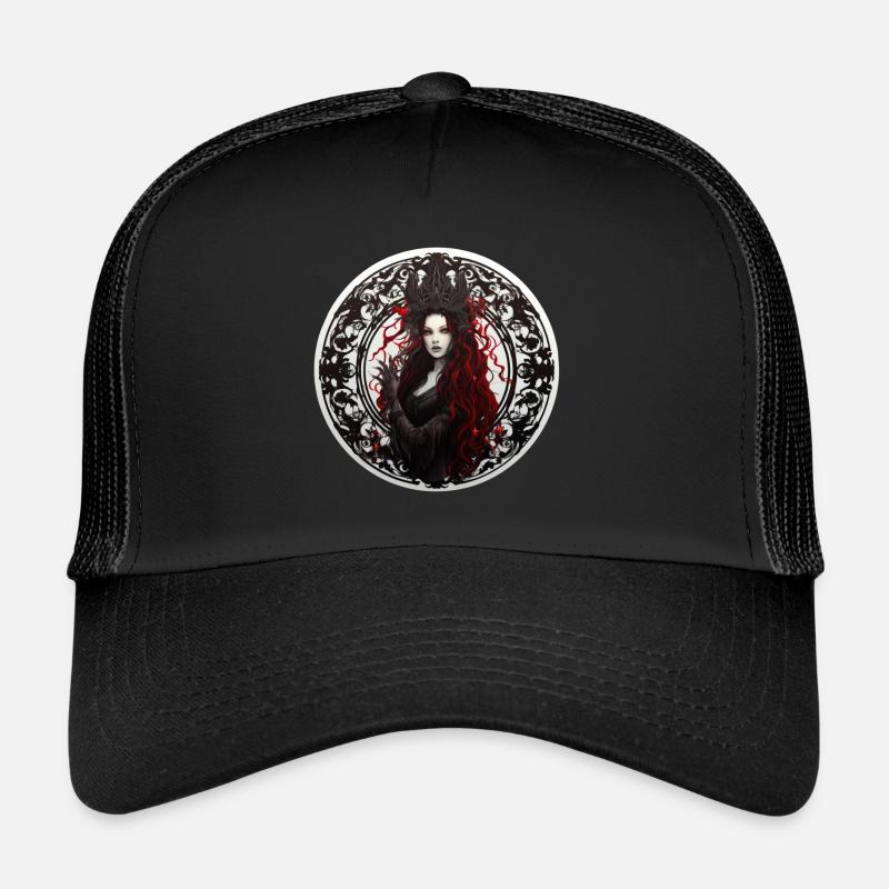 Goth Girl Gothic Mystisch Horror Dämonin Trucker Cap