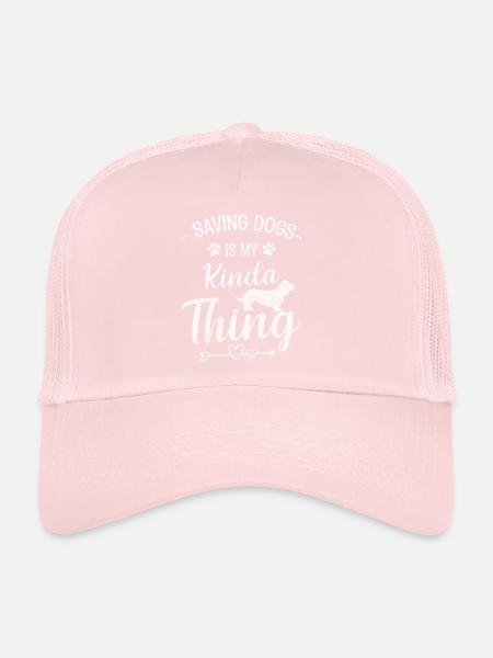 Animal Welfare Activist Vegan Environmental Protection - Trucker Cap - pale pink - Front