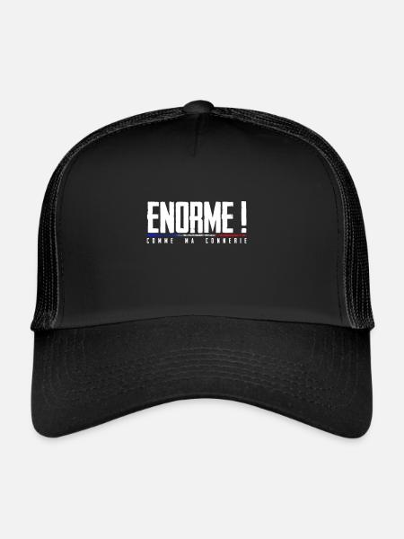Huge! like my humorous made in Fr. - Trucker Cap - black/black - Front