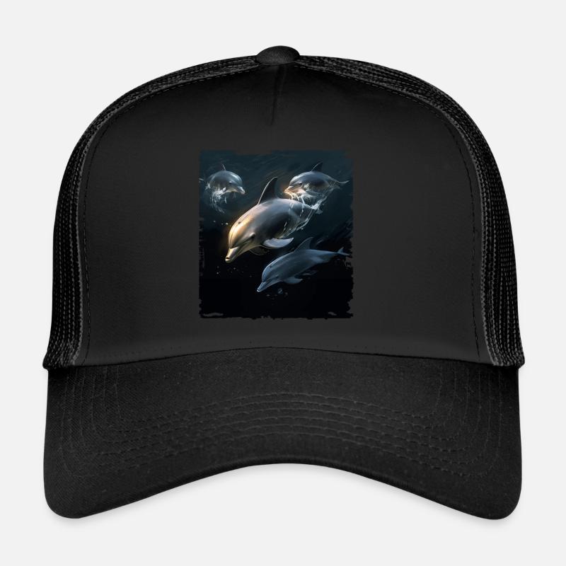 Dolphin watching Trucker Cap