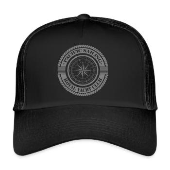 Voile - Voile - Boussole - Maritime - Casquette trucker  - noir/noir - Devant