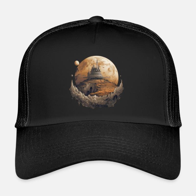 Futuristisch Leben auf Planeten Trucker Cap
