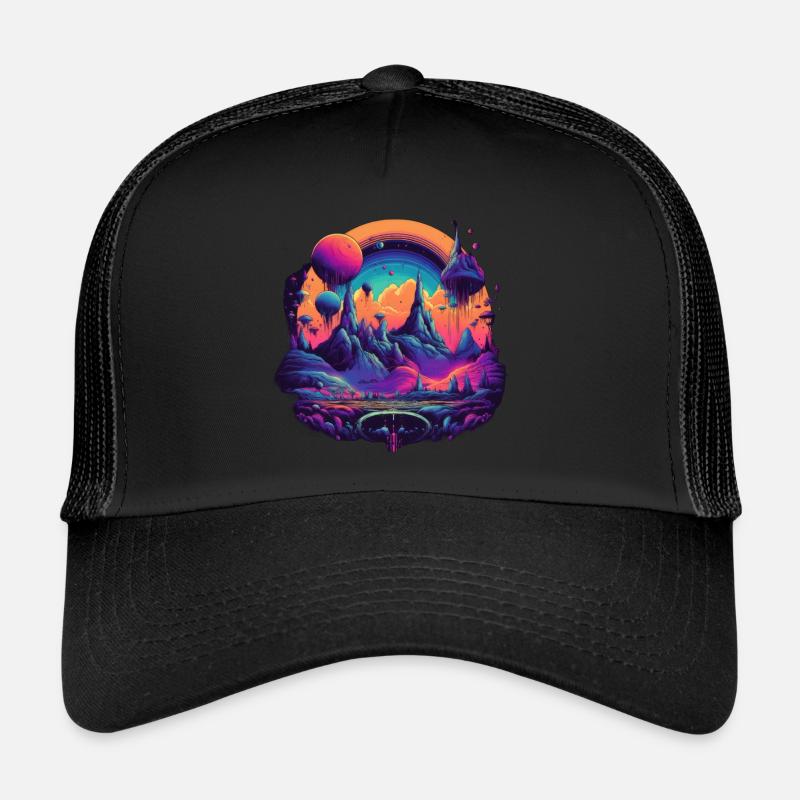 Futuristisch Leben auf Planeten Trucker Cap