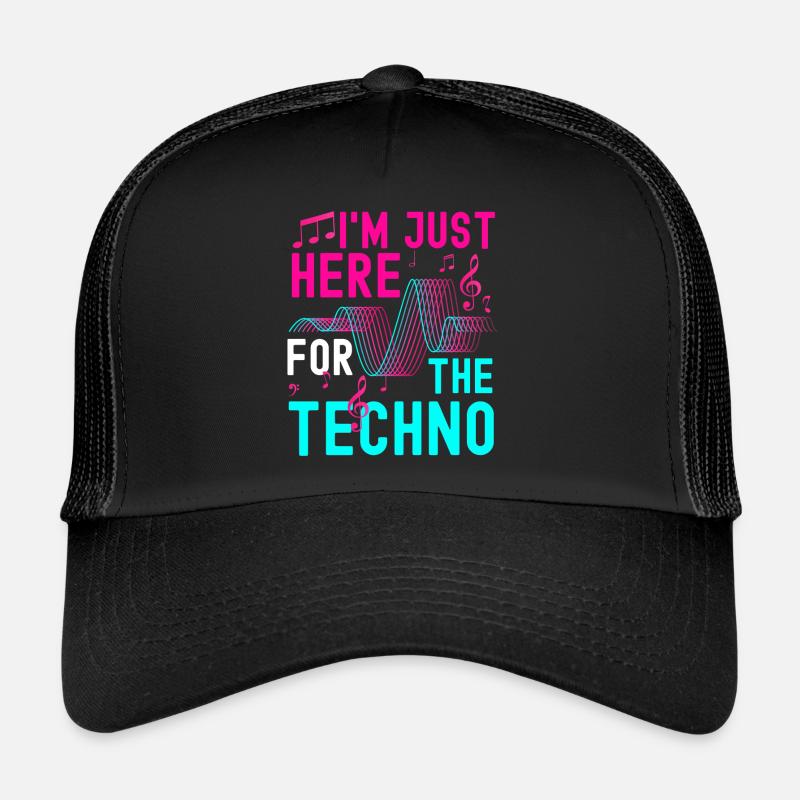 Techno Techno Musik Tanzen Abfeiern Trucker Cap